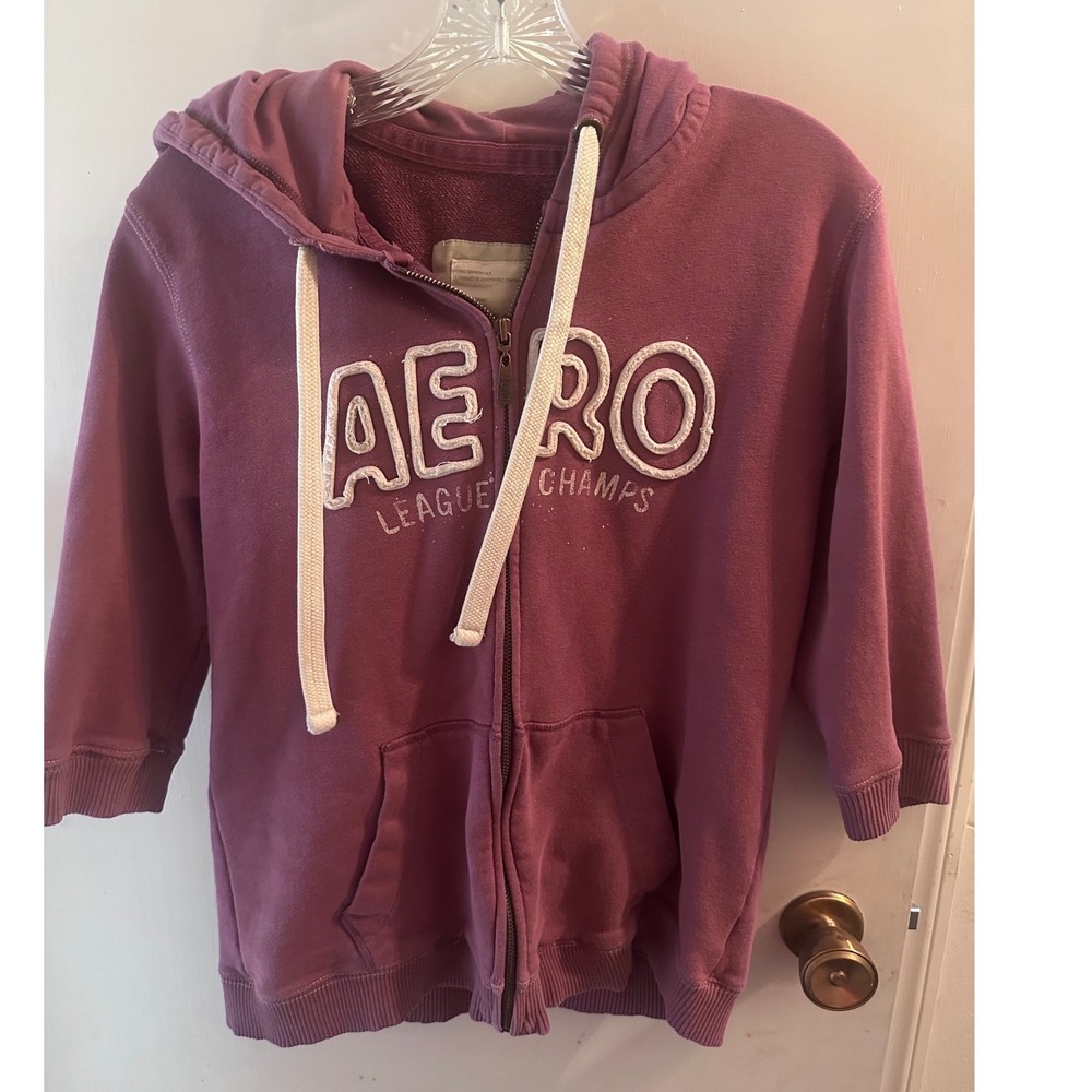 Aeropostale‎  Women's Aero League Champs Zip Up Hoodie Sweatshirt XL